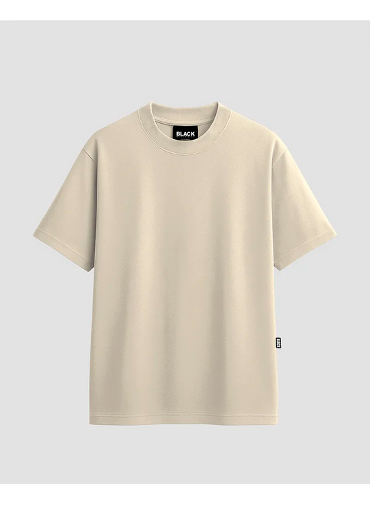 Camiseta Oversized Bege - Frente